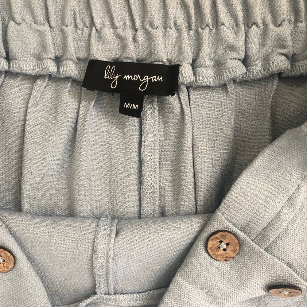 vintage style chambray crop trousers - Picture 6 of 8